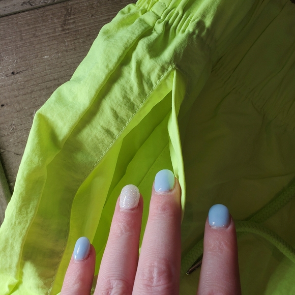 ZENANA Women's Lightweight Track Pants Neon Green Highlighter Yellow Size Large - Picture 5 of 16